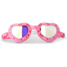 Load image into Gallery viewer, PINK LACE BOW SWIM GOGGLES