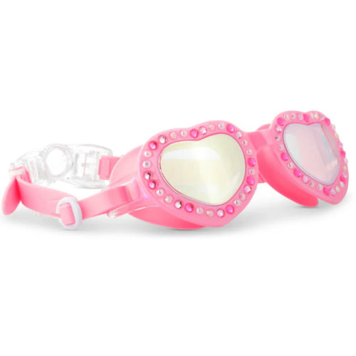 PINK LACE BOW SWIM GOGGLES