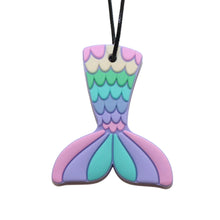 Load image into Gallery viewer, Mermaid tail chew pendant
