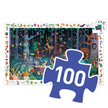 Load image into Gallery viewer, 100 pc Enchanted Forest puzzle &amp; poster
