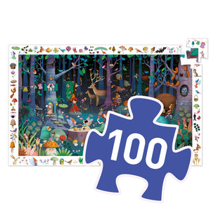 100 pc Enchanted Forest puzzle & poster