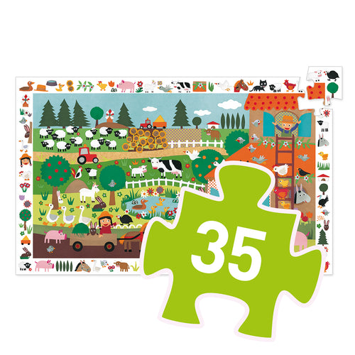 35 pc Farmyard puzzle & poster