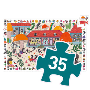 35 piece Hedgehog school puzzle