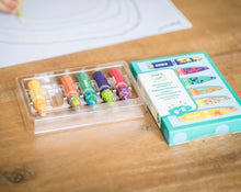 Load image into Gallery viewer, 6 Multicoloured Flower Crayons