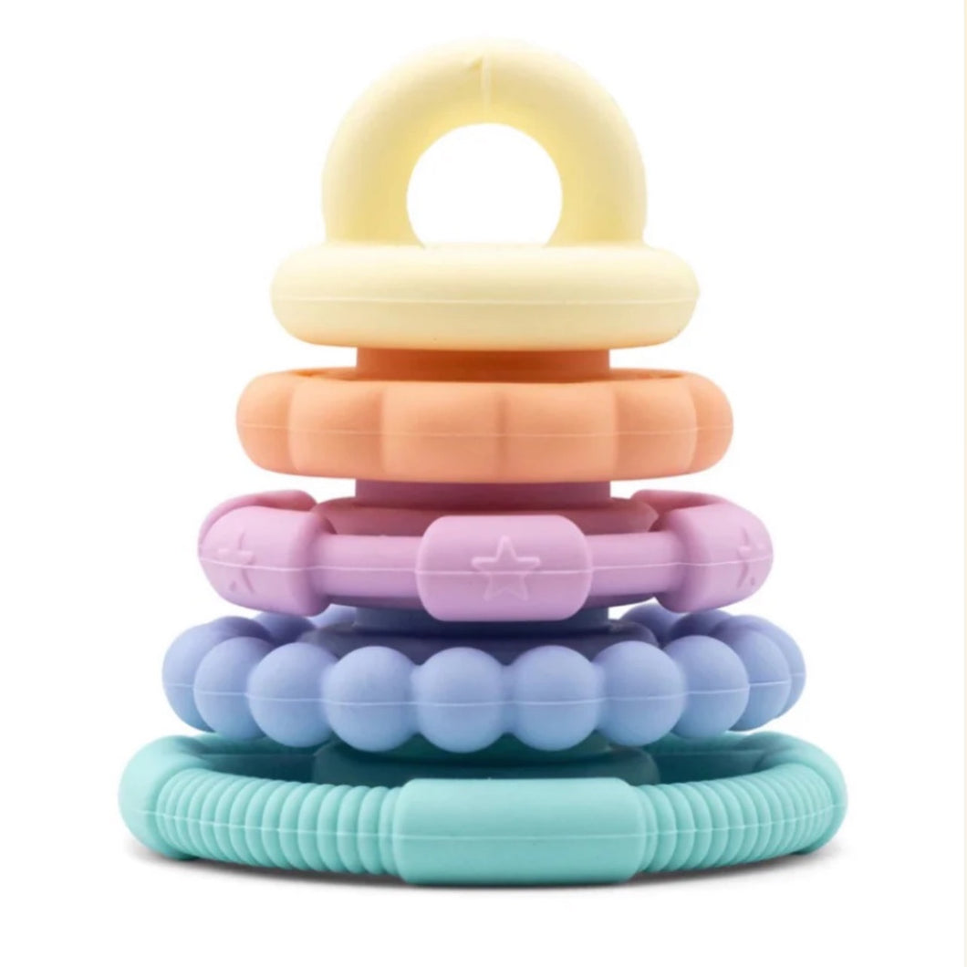 Pastel rainbow silicon stacker