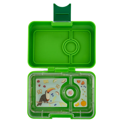 Yumbox mini snack - green toucan tray