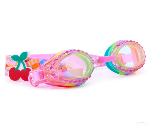 Rainbow swirl glitter goggles