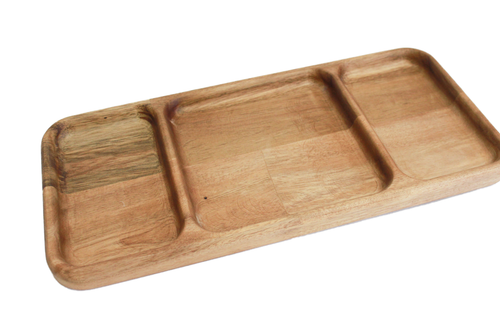 Rectangular divided tray
