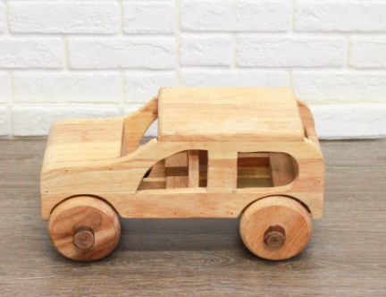 Natural Wooden Car