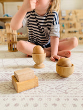 Load image into Gallery viewer, Montessori Egg, Ball &amp; Cup set