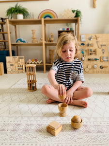 Montessori Egg, Ball & Cup set