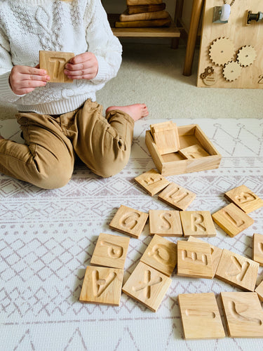 Capital letter trays