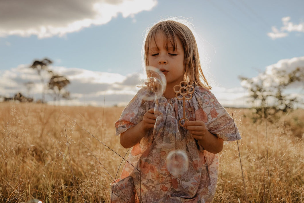 Flower eco bubble wand