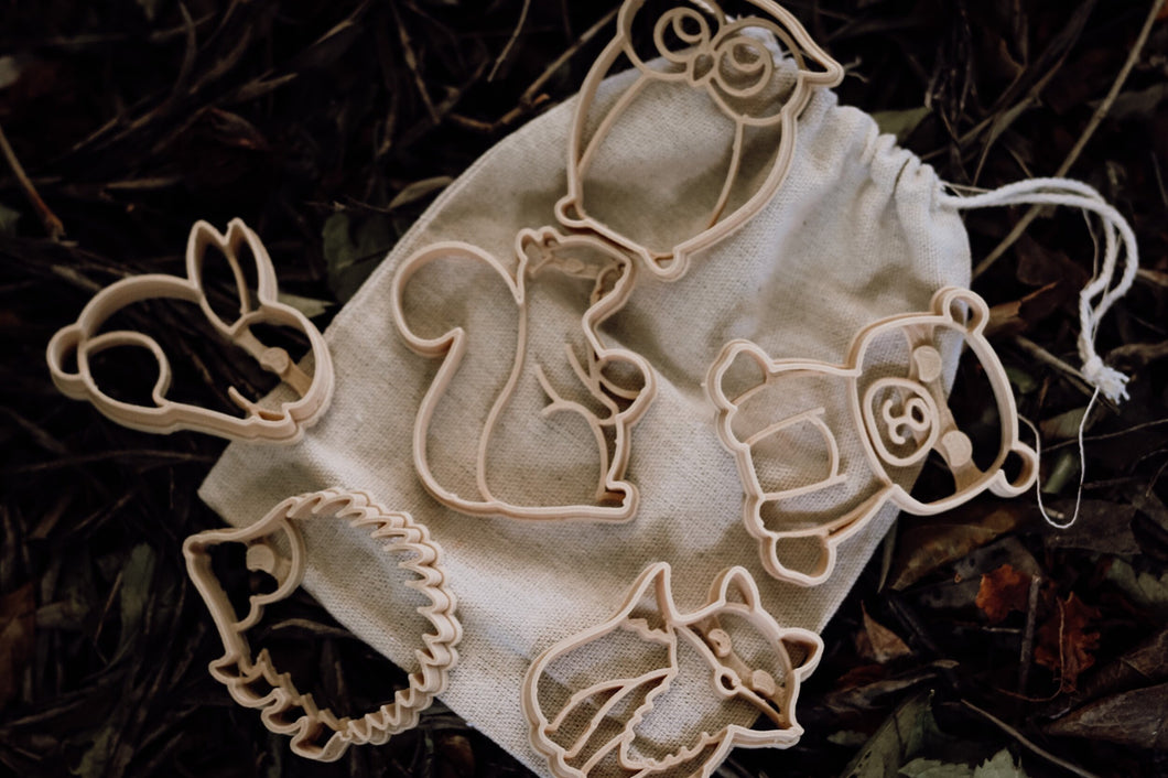 Woodland animal eco cutter set of 6